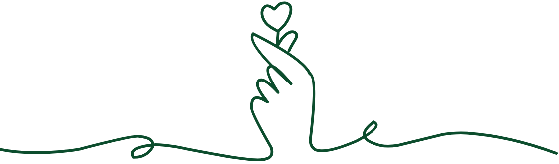 Hand-drawn heart logo for Emerald Decor & Events